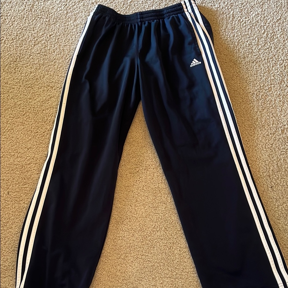 Adidas Mens XL Navy Blue Sweatpants